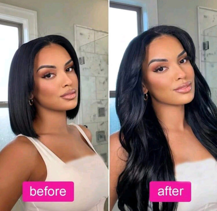 Black Body Wave Clip In Extensions