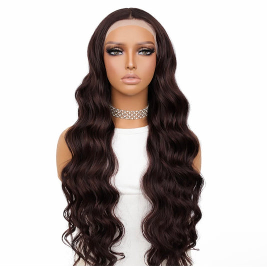 The Stella Dark Brown Front Lace Wig